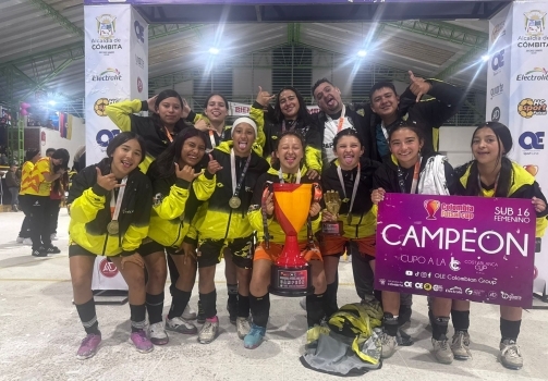 PYP TYLKO DE LA LOCALIDAD DE SUBA , FUE EL CAMPEÓN DE LA COLOMBIA FUTSAL CUP , CATEGORÍA SUB 16 FEMENINO, REALIZADO EN COMBITA